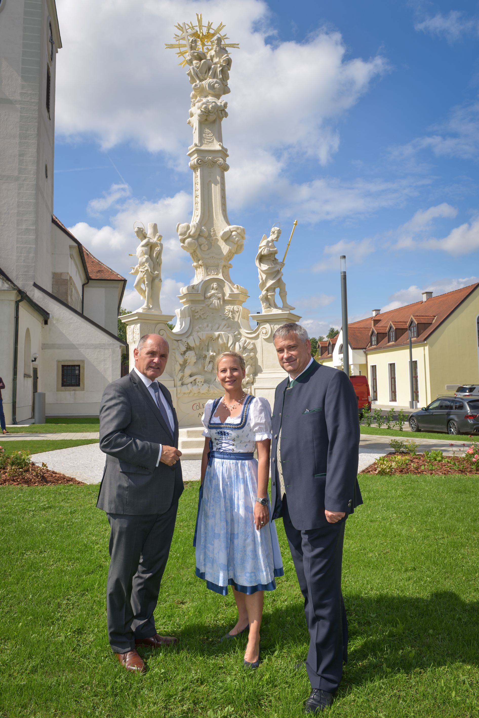 Eröffnung restaurierte Dreifaltigkeitssäule